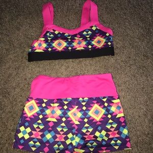 Small Cheer spandex outfit
